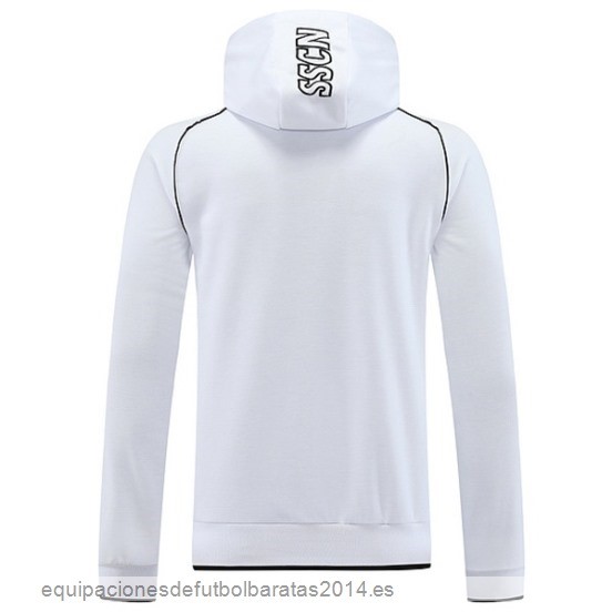 Nuevo Chaqueta Con Capucha Napoli 23/24 Blanco Baratas